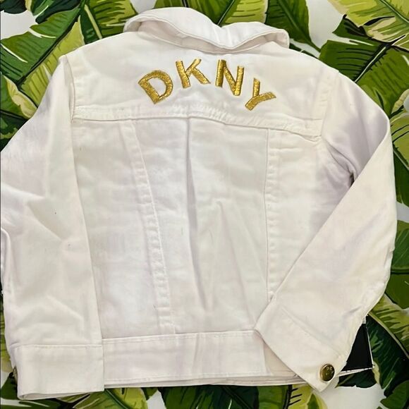 DKNY White Toddler Girls Jean Jacket Size 2T - Picture 3 of 5